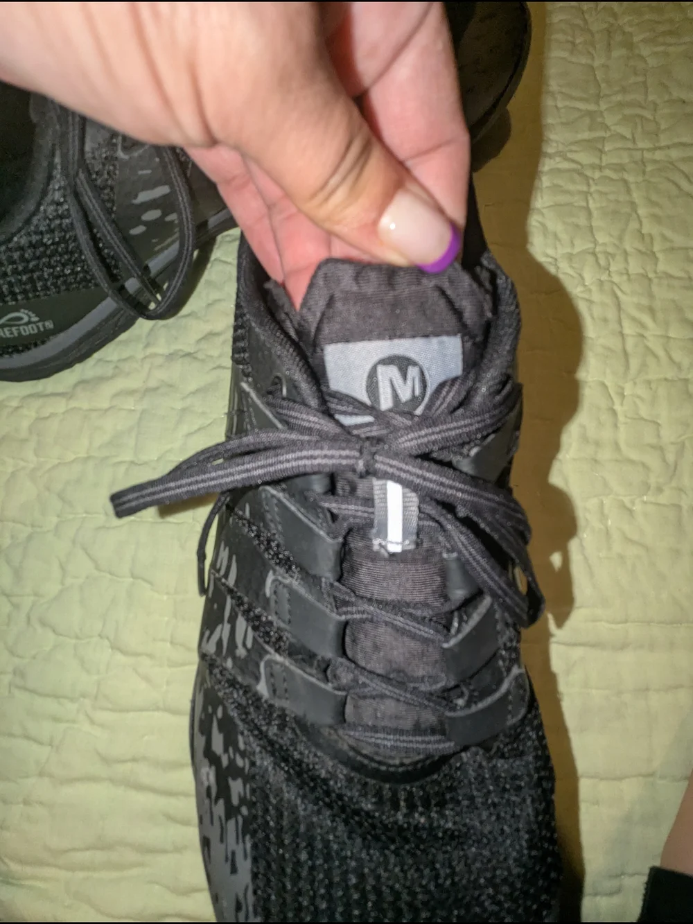 Merrell Men's Black and Gray Lightweight Athletic Sneakers